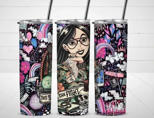 Discover Mulan Tumbler with Lid and Straw, Gift for Friends