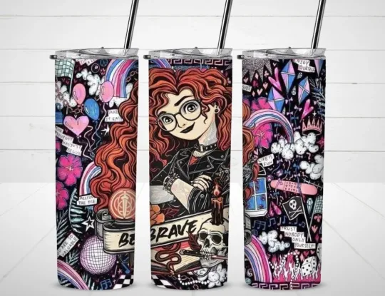 Discover Merida Brave Tumbler with Lid and Straw, Gift for Friends