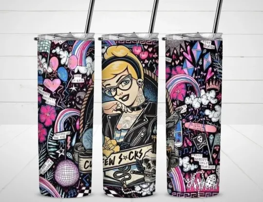 Discover Cinde Tumbler with Lid and Straw, Gift for Friends