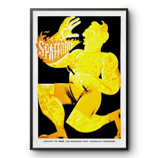Discover Spafford Nashville TN January 2026 Vertical Poster