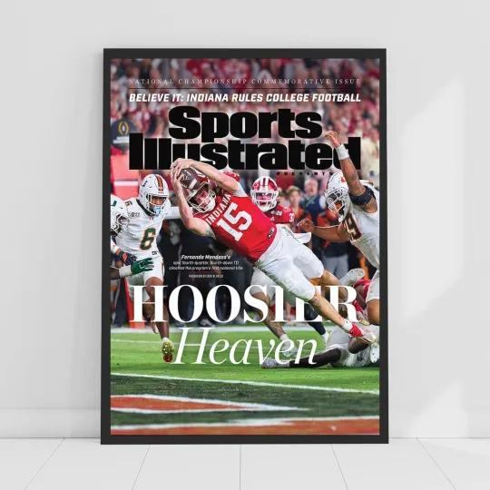 Discover FRD Mendoza’s Fourth-Down Touchdown Dart Poster