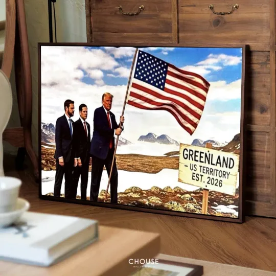 Discover Donald Trump Make Greenland American US Territory 2026 poster