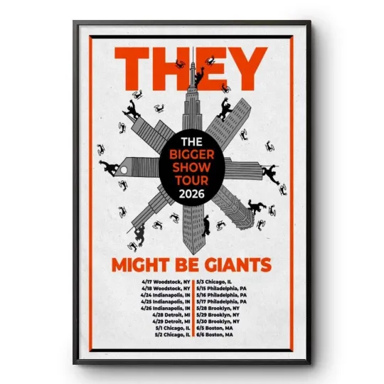 Discover They Might Be Giants The Bigger Show Tour 2026 Cities List poster