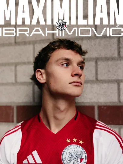 Discover Maximilian Ibrahimović AFC Ajax Official Signing Eredivisie 2025 Poster