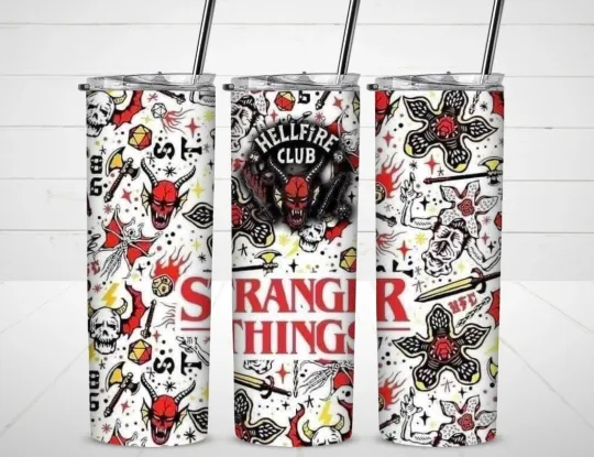 Hellfire Club Tumbler with Lid and Straw, Gift for Friends