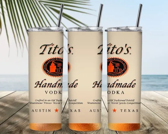 Discover Tito Handmade Tumbler with Lid and Straw, Gift for Friends