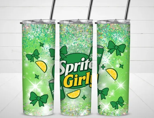 Discover Sprite Girly Lover Tumbler with Lid and Straw, Gift for Friends