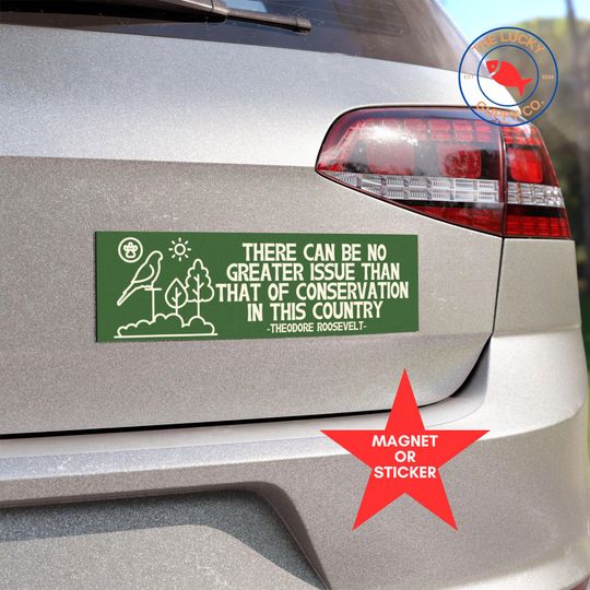 Discover Conservation Pro Bumper Sticker - No Greater Issue Than Conservation