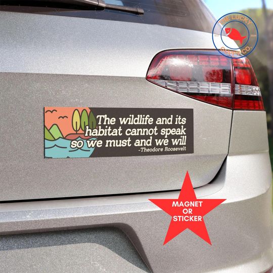 Discover Wildlife and Habitat Conservation Bumper Sticker