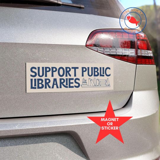 Discover Support Public Libraries Sticker