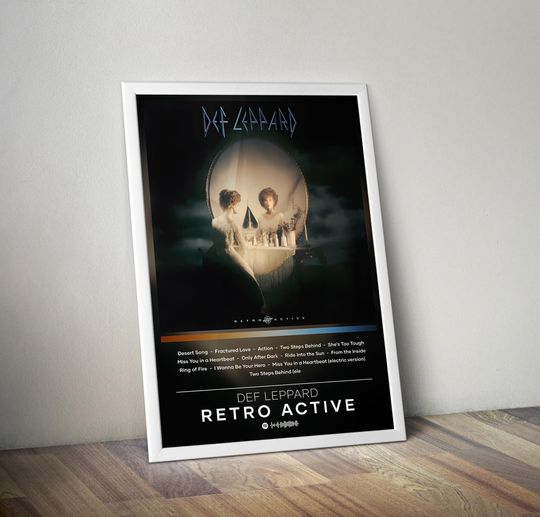 Discover Def Leppard Poster Print Vintage Album Cover Wall Art 4 Colors Pop Music Posters
