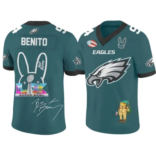 Eagle Bad Bunny Halftime Show Benito Bowl Jersey