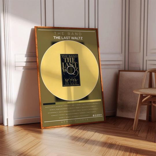 Discover The Band Poster | The Last Waltz Album Cover | Rock Music Poster | Room Decor | Music Gift