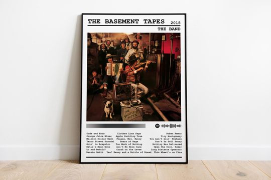 Discover The Basement Tapes Album Poster | Music Wall Decor | Vertical Matte Poster