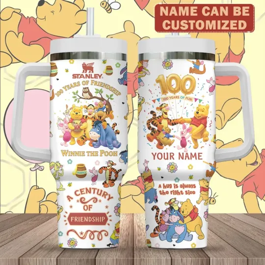 Discover Personalized Winnie-the-Pooh 100th Anniversary 40oz Tumbler