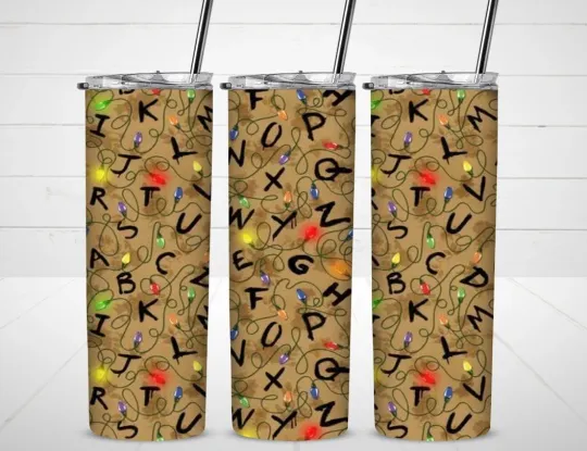 Discover Stranger Things Tumbler with Lid and Straw, Gift for Friends