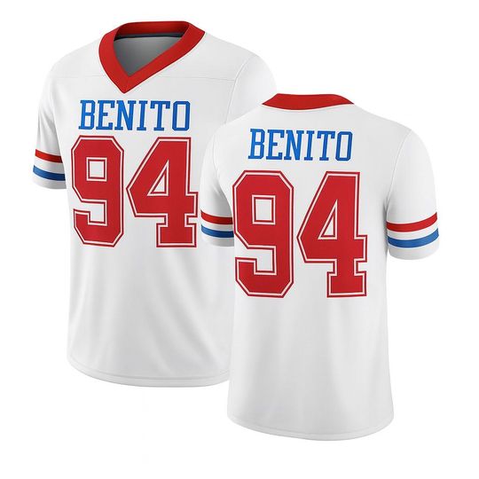 Discover Puerto Rico Mesh Football Jersey, Team Benito Jersey, All Printed, Performance Jersey Fan Apparel LX Halftime Show