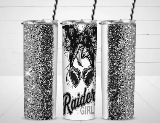 Discover Raiders Girl Tumbler with Lid and Straw, Gift for Friends