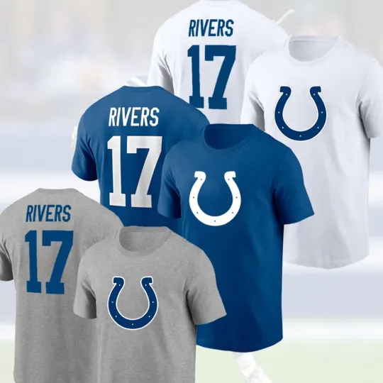 Welcome Philip Rivers Colts Number 17 Double Sided T-Shirt