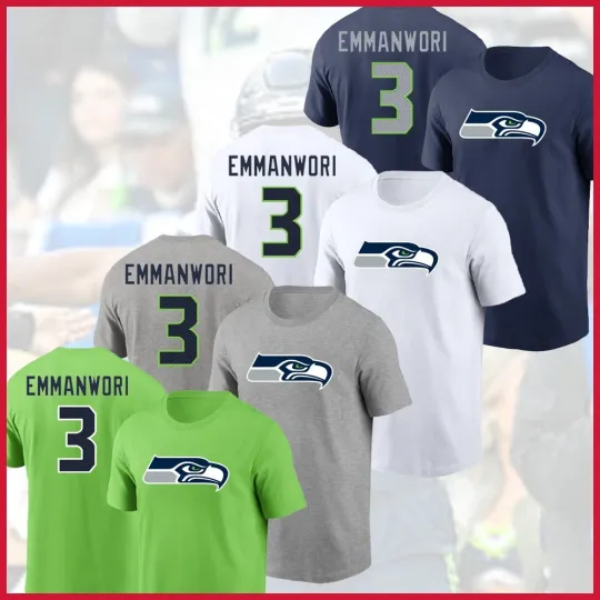 Discover Nick Emmanwori Seattle Seahawks 2025 Player  T-Shirt
