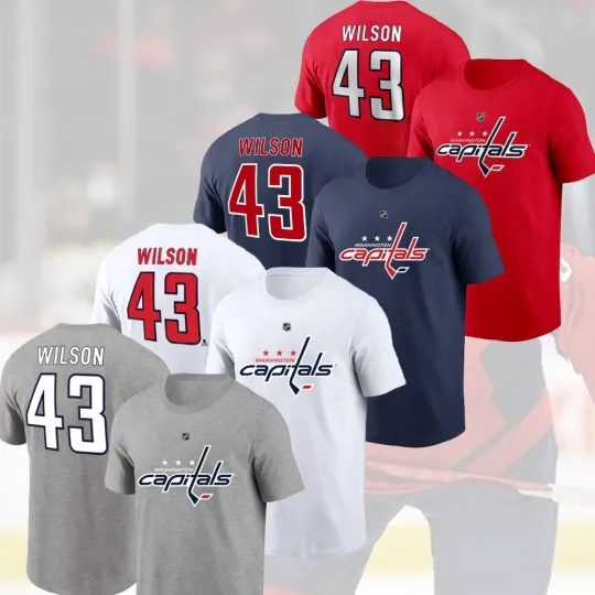 Discover NEW - Tom Wilson #43 Washington Capitals 2026 Player Name & Number S-5XL