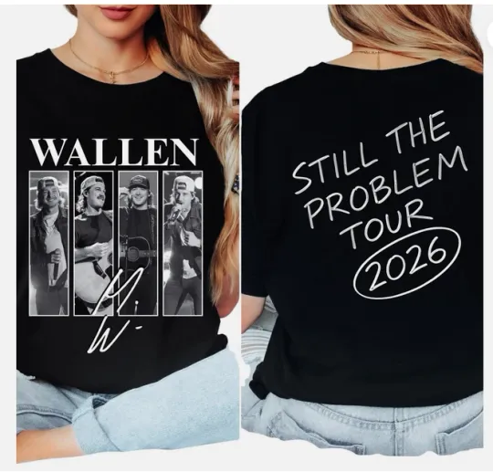 Discover Wallen Western Still the Problem Tour 2026 Country Music Inspired T-Shirt
