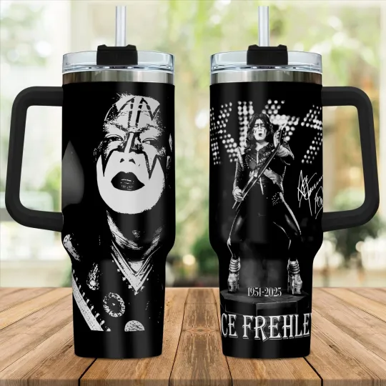 Discover New Ace Frehley the spaceman black 1951-2025 Gift For Fans 40oz Tumbler  SO727