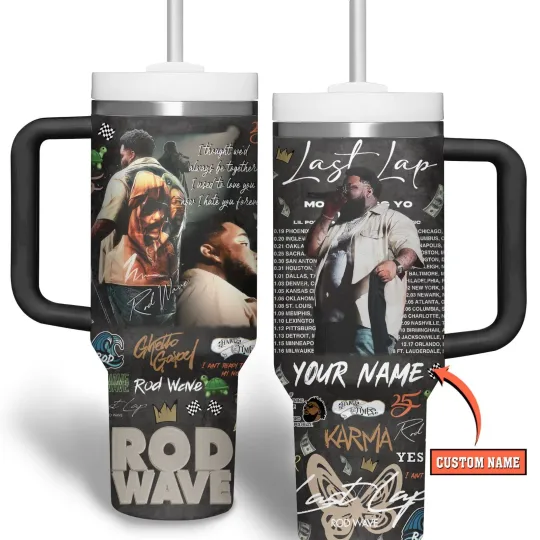 New Rod Wave Music Custom your name Gift For Fans 40oz Tumbler  SO866