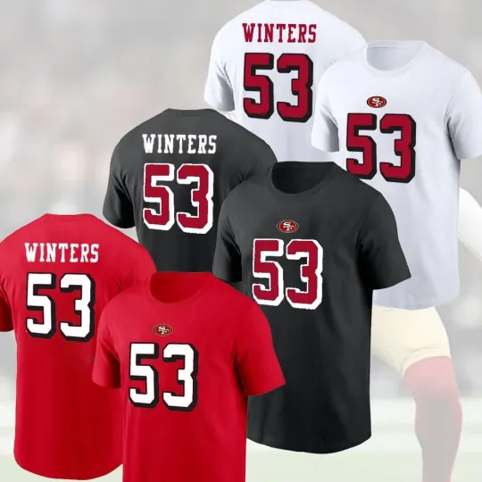 Discover SALE 30% - Dee Winters #53 San Francisco 49ers 2025 Player Name & Number Fans