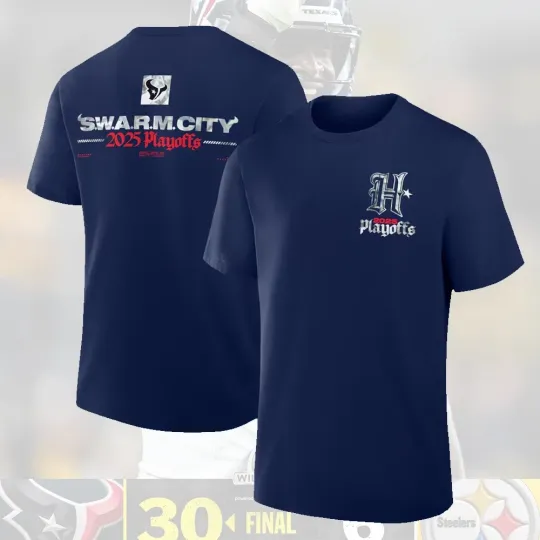Discover Houston Texans 2025 Playoffs Double Sided T-Shirt