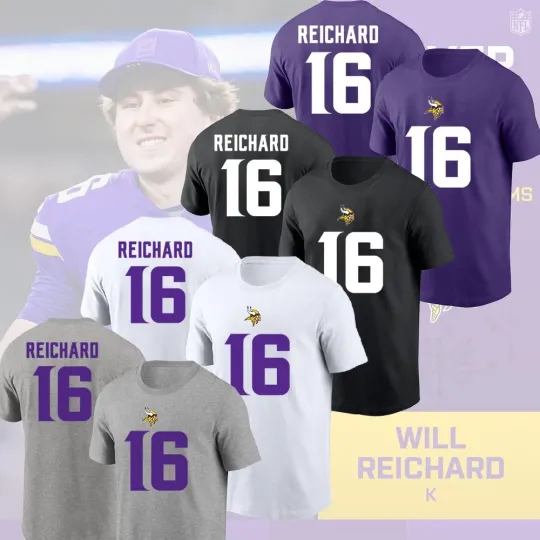 Will Reichard Minnesota Vikings 2026 Player T-Shirt