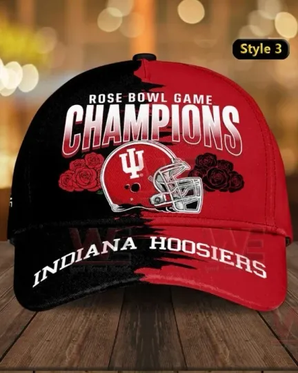 Indiana Hoosiers Football 2026 Rose Bowl Game Champions Classic Cap