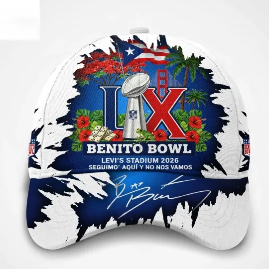 Bad Bunny Benito Bowl Lx Levi Stadium 2026 Championship Hat Cap