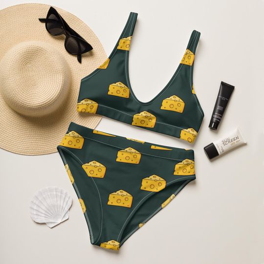 Discover Green Bay Bikini Swimsuit, Womens Sport Swimwear, Game Day Bikini Set, Green Bay Fan Swimwear