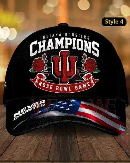 Indiana Hoosiers Football 2026 Rose Bowl Game Champions Classic Cap