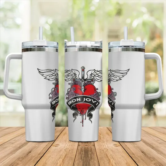 Discover New BON JOVI logo Gift For Fans 40oz Tumbler  SO709