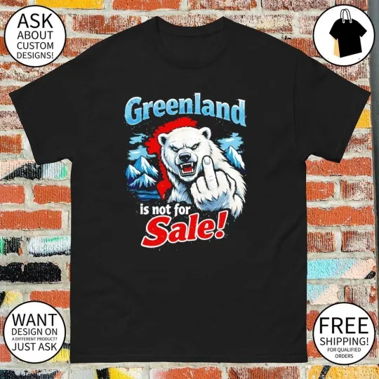 Discover Greenland Is Not For Sal White bear middle finger shirt