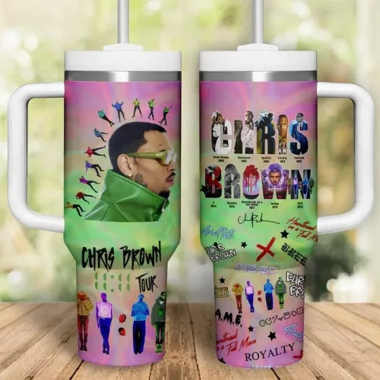 New Chris Brown 2024 11 11 Tour Gift For Fans 40oz Tumbler  SO765