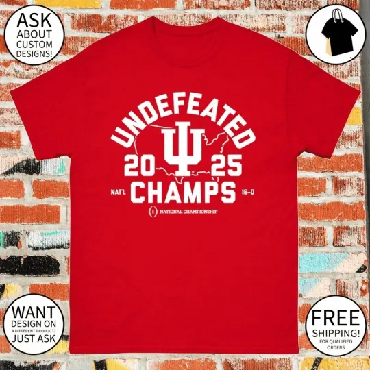 Discover Hoosiers CFP 2025 National Champions Undefeated 16-0 shirt