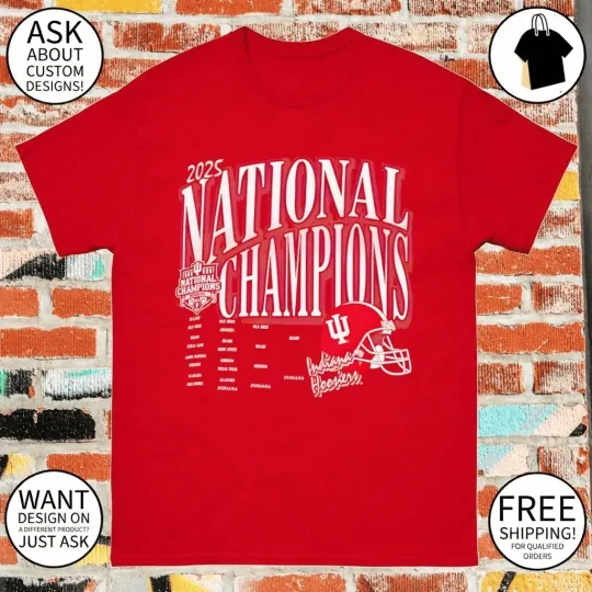 Hoosiers Champion College Football Playoff 2025 National Champions Bracket shirt