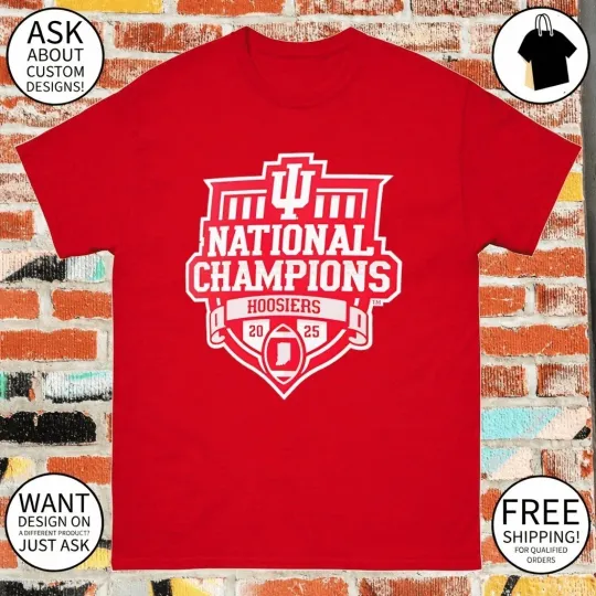 Hoosiers College Football Playoff 2025 National Champions Logo shirt