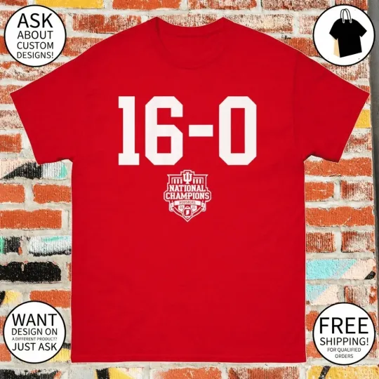 Discover Hoosiers Football 16-0 2025 CFP National Champions shirt
