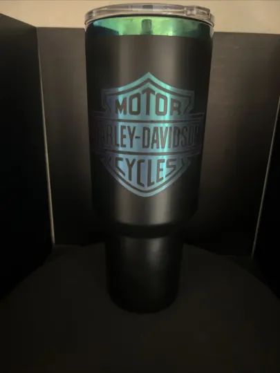 Discover Haarleyy Racing Daviidso'n 40oz Stainless Steel Color Changing Tumbler With Straw And Lid