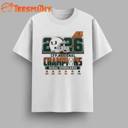 Discover 2026 CFP National Champions Hurricanes graphic Vintage T Shirt