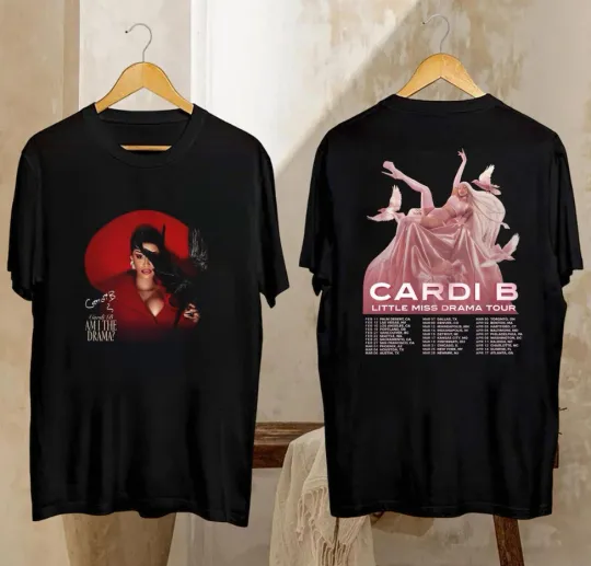 Discover Cardi B Tour 2026 Shirt, Cardi B Little Miss Drama Tour 2026 Shirt, Cardi B Fan