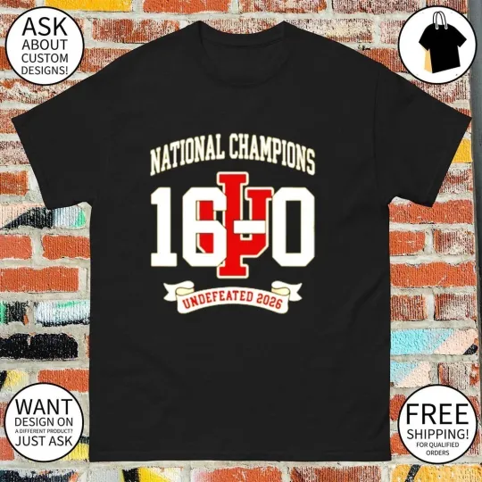 Discover Hoosiers National Champions 2026 Undefeated 16-0 Perfect Season Shirt