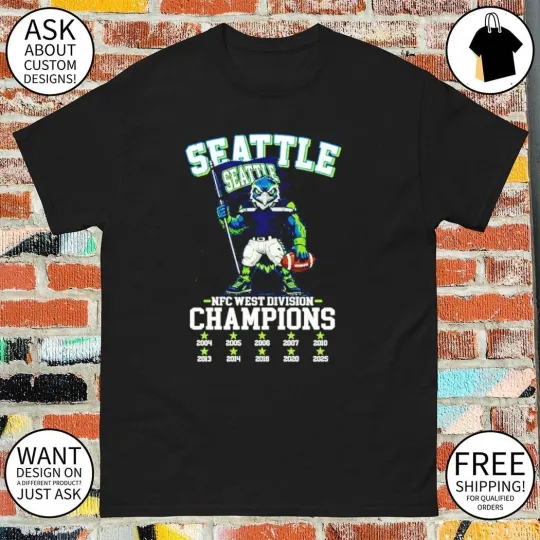 Discover Seahawks NFC West Champs 2025 shirt