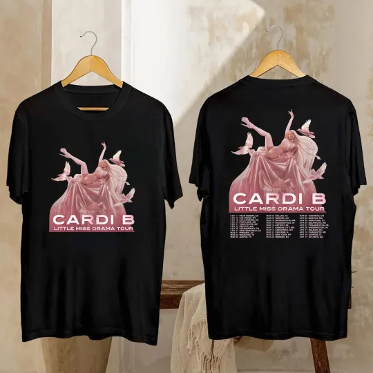 Discover Cardi B Little Miss Drama Tour 2026 Shirt, Cardi B Tour 2026 Shirt, Cardi B Fan