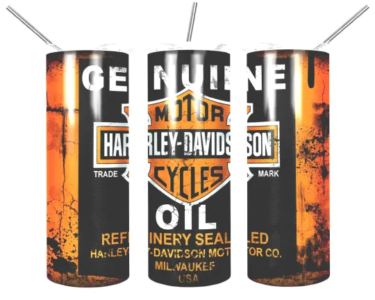 Discover Haarleyy Racing Daviidso'n design Stainless Steel  skinny 20oz Tumbler W/ Lid & Straw