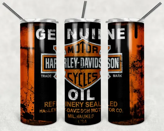 Discover Haarleyy Racing Daviidso'n design Stainless Steel  skinny 20oz Tumbler W/ Lid & Straw
